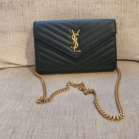 ‼️SOLD‼️YSL Cassandra Wallet on Chain - Picture 10 of 10